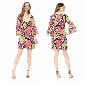 Trina Turk Boho short summer flowy Floral Dress